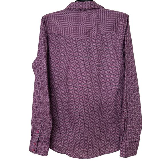 Cinch Purple Patterned Blouse - Picture 3 of 14